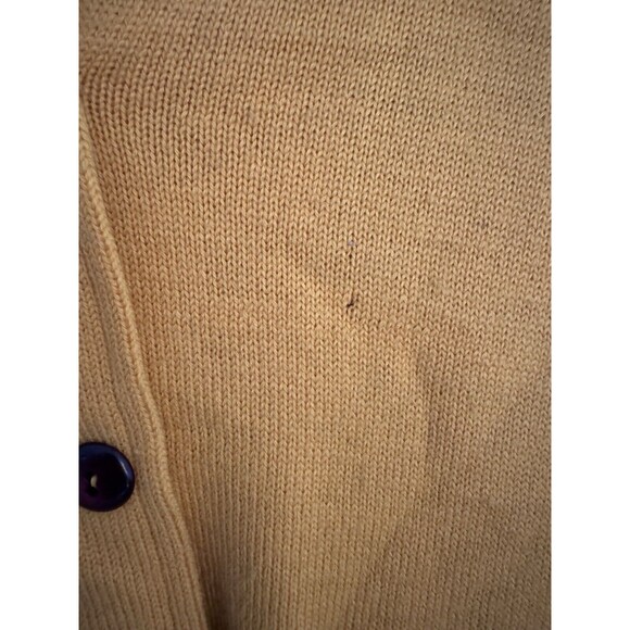 Vintage 1968 Grewe 100% Wool Yellow Red High School Sweater Avantes Reed - Picture 7 of 13